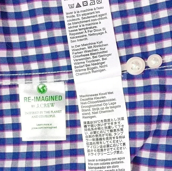 J. Crew long  sleeve button down shirt. Men's size S slim - Picture 7 of 7